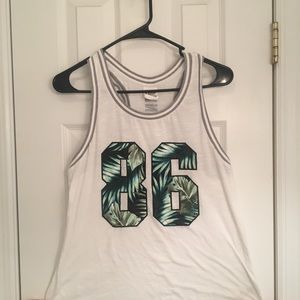 VS PINK White Tank Top